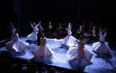 Members of Whirling Dervishes perform in Tunis