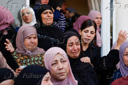 Funeral of Palestinian boy Ammar Hamayil, who was killed by Israeli forces in Kafer Malik village on Monday, near Ramallah