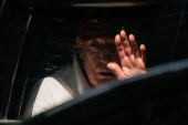 U.S. President Trump departs from Trump National Golf Club Washington D.C. in Sterling