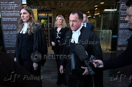 Defense Barrister Colin Mandy leaves the Latrobe Valley Magistrates' Court in Morwell