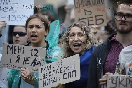 Kyiv protest calls for restoring independence of Ukrainian anti-corruption agencies