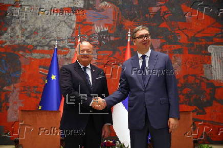 Austria's Chancellor Christian Stocker visits Serbia