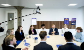Dutch King Willem-Alexander attends meeting at Leiden University