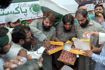 PMML party celebrate after ceasefire was agreed with India