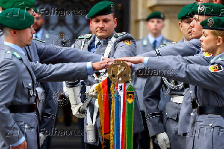 Swearing-in ceremony for new recruits of the German armed forces Bundeswehr, in Berlin