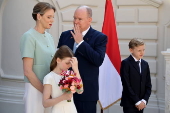 French President Macron visits Monaco