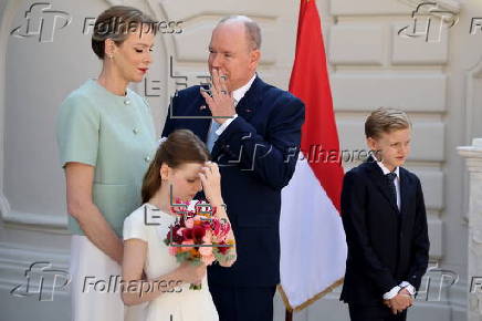 French President Macron visits Monaco
