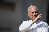 Pope Leo XIV holds general audience in St. Peter's Square, at the Vatican