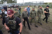 President of the Republic of Poland Andrzej Duda visit Polish-Belarus border