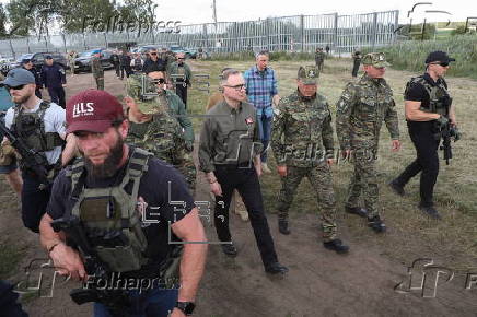 President of the Republic of Poland Andrzej Duda visit Polish-Belarus border