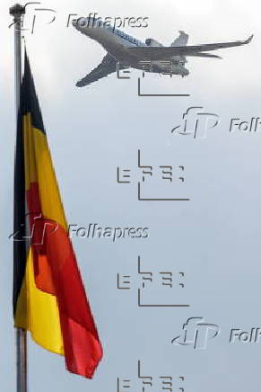 Rehearsal for the upcoming National Day Parade in Brussels
