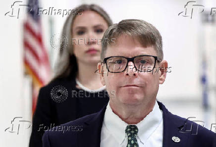 Former White House physician Kevin O'Connor departs a House Oversight Committee closed deposition on former U.S. President Biden?s mental fitness