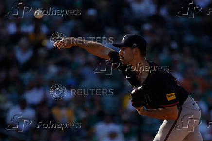 MLB: Atlanta Braves at Athletics