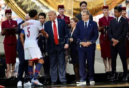 Cerimônia de medalhas para jogadores do chelsea e psg: copa do mundo de clubes da fifa 2925.