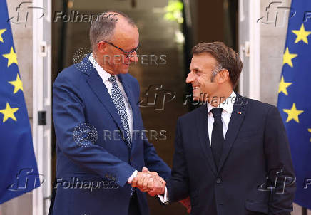 France's Macron and Germany's Merz attend a Franco-German cabinet meeting in Toulon