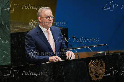 FILE PHOTO: France and Saudi Arabia host a meeting of heads of state and government on a two-state solution between Israel and the Palestinians on the sidelines of the U.N. General Assembly