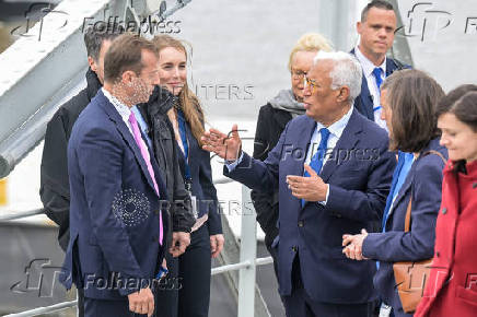European Council President Costa visits an Airbus facility, in Hamburg