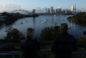 A view of the Sydney skyline and Central Business District