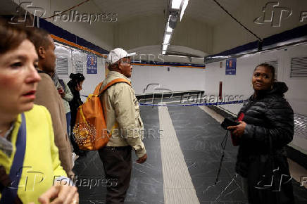 Aftermath of power outage in Madrid