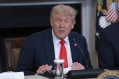US President Trump meets Fraternal Order of Police at the White House