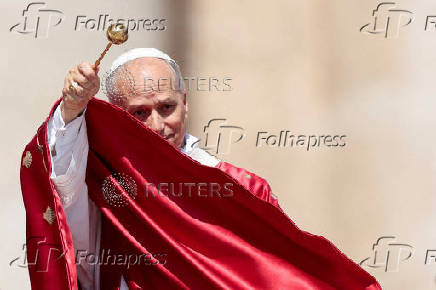 Pope Leo XIV leads the mass for the Jubilee of the Ecclesial Movements, at the Vatican