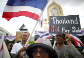 Nationalist group protests Cambodia over territorial dispute