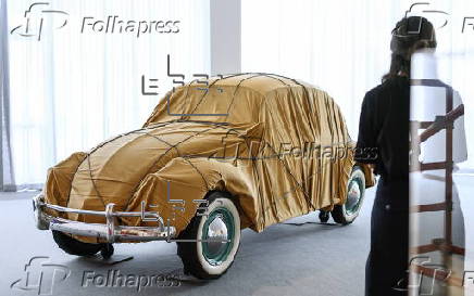 Wrapped 1961 Volkswagen Beetle Saloon showcased in Berlin