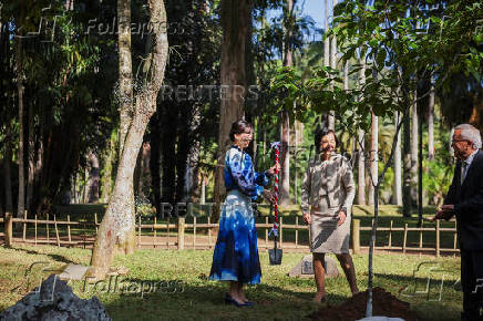 Japan's Princess Kako visits Botanical Garden (Jardim Botanico), in Rio de Janeiro