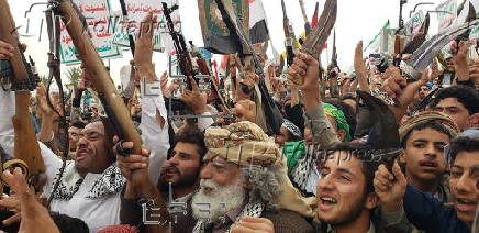 Mass Houthi protest in Sana'a against Israeli attacks on Gaza