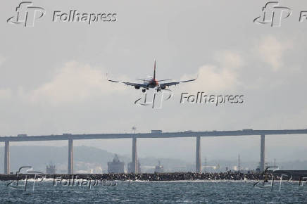 Movimentação de aeronaves no Rio de Janeiro.