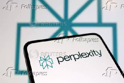 Illustration shows Perplexity AI logo