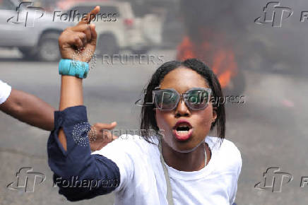 Protest against gang-related violence in Port-au-Prince