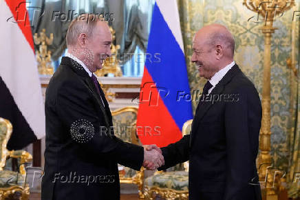 Russia's President Putin meets Yemen's presidential council chief Al-Alimi in Moscow