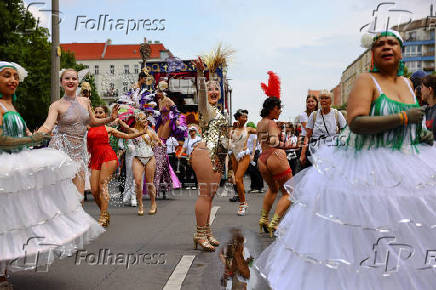 Annual street parade, which is part of the Carnival of Cultures celebrating the multi-ethnic diversity of the city, in Berlin