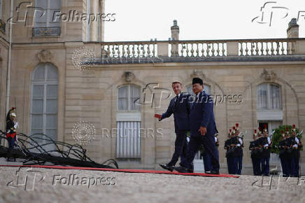 French President Macron meets Indonesian President Subianto, in Paris