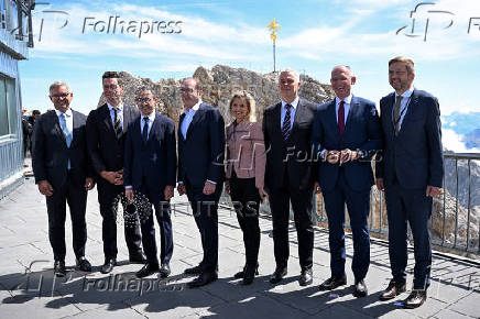 European interior ministers meet on Germany's highest peak to discuss migration policies near Garmisch-Partenkirchen