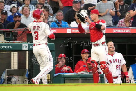 MLB: Los Angeles Dodgers at Los Angeles Angels