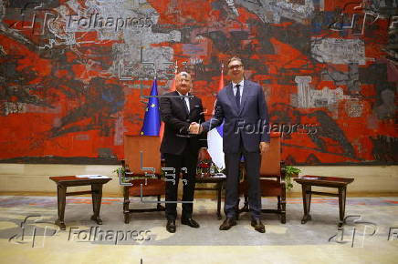 Austria's Chancellor Christian Stocker visits Serbia