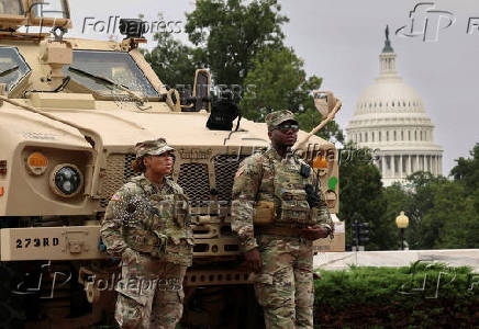 FILE PHOTO: National Guard at Union Station in Washington