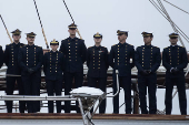 El buque escuela Juan Sebastián Elcano llega a Valparaíso, primera escala en el Pacífico