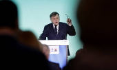 Romania's ruling coalition's presidential candidate Antonescu launches campaign program