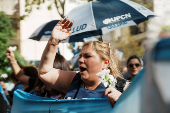 Argentine worker's unions protest President Javier Milei's administration during May Day celebrations