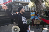 Environmental activists protest against TotalEnergies in Johannesburg