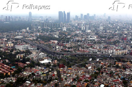 FILE PHOTO: A general view shows a section of Mexico City
