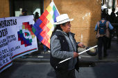 Comerciantes bolivianos protestan contra la 