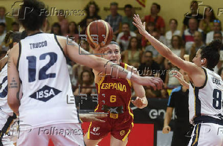 España-Italia. Amistoso femenino de preparación para el Eurobasket, en Inca (Mallorca).