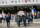 Funeral ceremony of Moldovan composer Eugen Doga in Chisinau