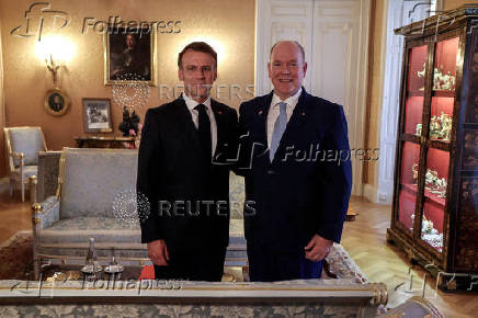 French President Emmanuel Macron visits Monaco