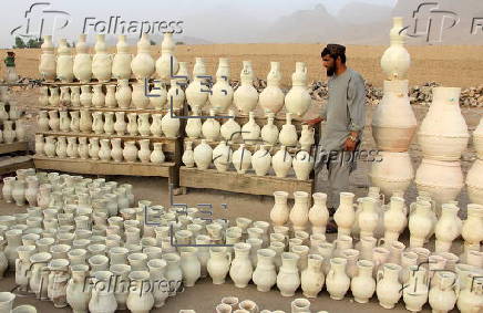 Traditional pottery factory in Kandahar