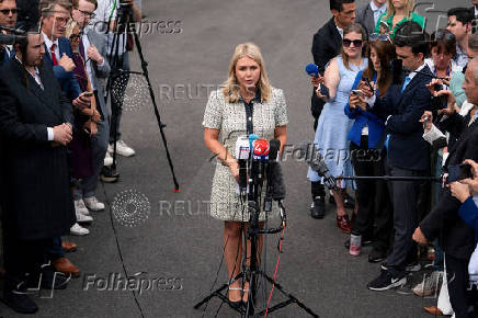 White House Press Secretary Karoline Leavitt speaks at the White House